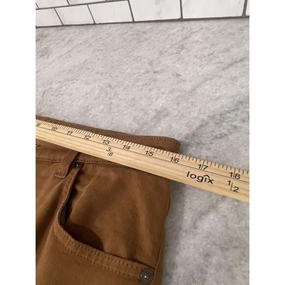 AG Jeans Pants Womens 30 Brown SaigeWide Leg High Rise Raw Hem Twill Casual - Picture 8 of 11